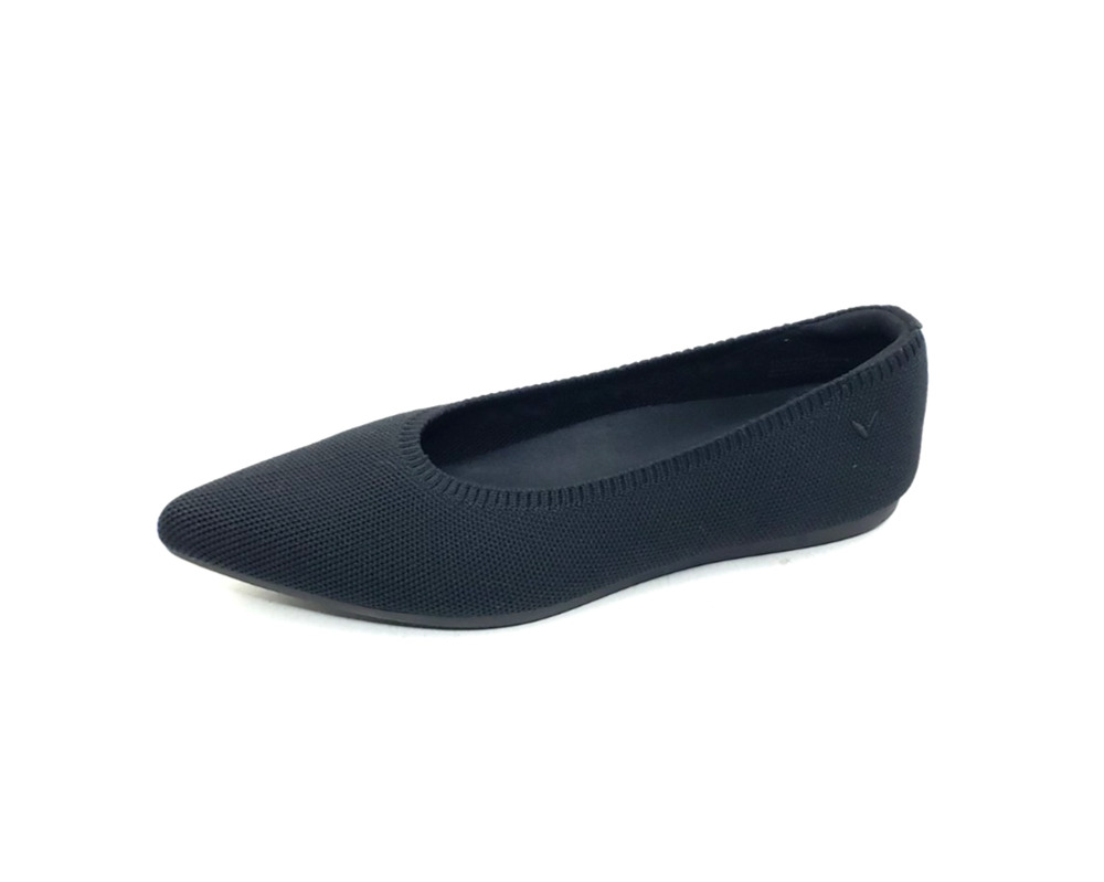 VIVAIA Aria 5 Womens Pointed Toe Ballet Flats Black Knit Size 38.5
